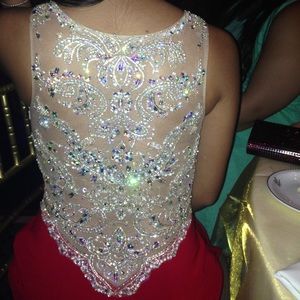Crystal Back Prom Dress